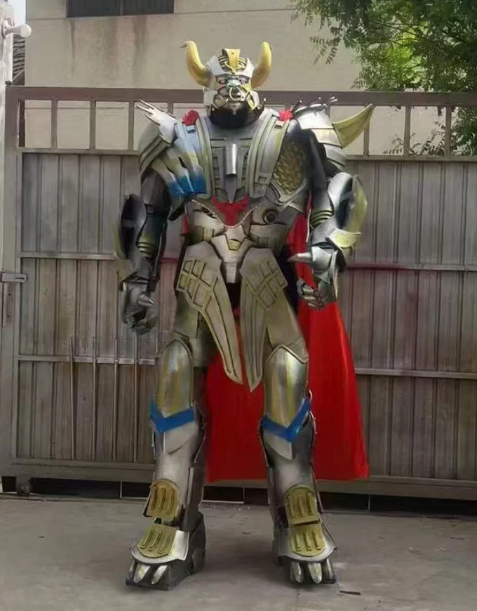 

Role playing costumes Variable Humanoid Robot Costume Wearable Robot Suit Human Size for Movie Role-playing Re Dino Mall Perfor