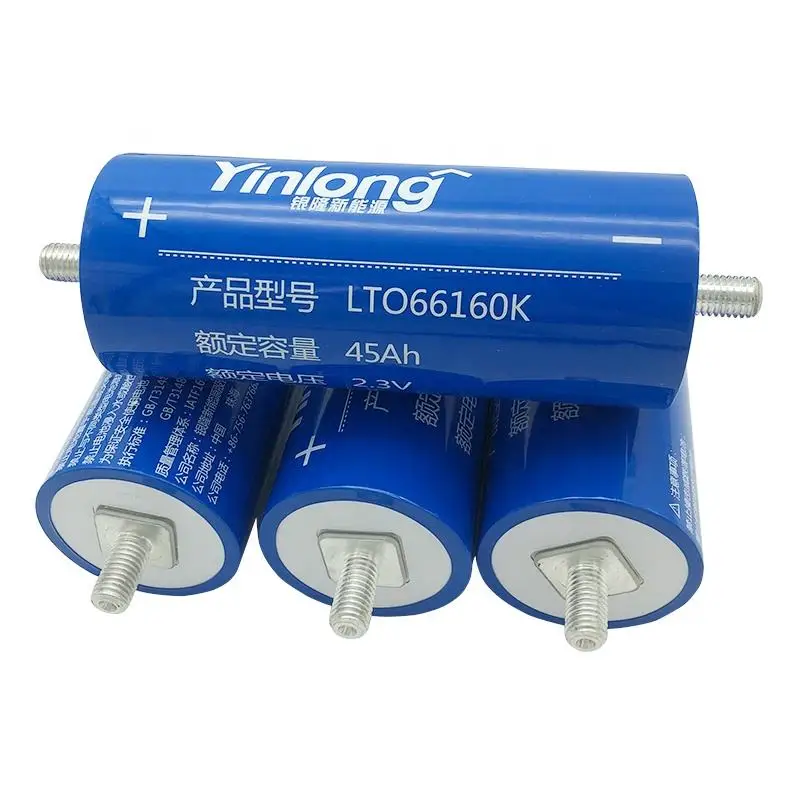 new yinlong 2.3v 45AH 40AH 35AH Lithium titanate battery Grade A lto 66160 DIY 12V 24V 48V rv ev Car audio rechargeable battery