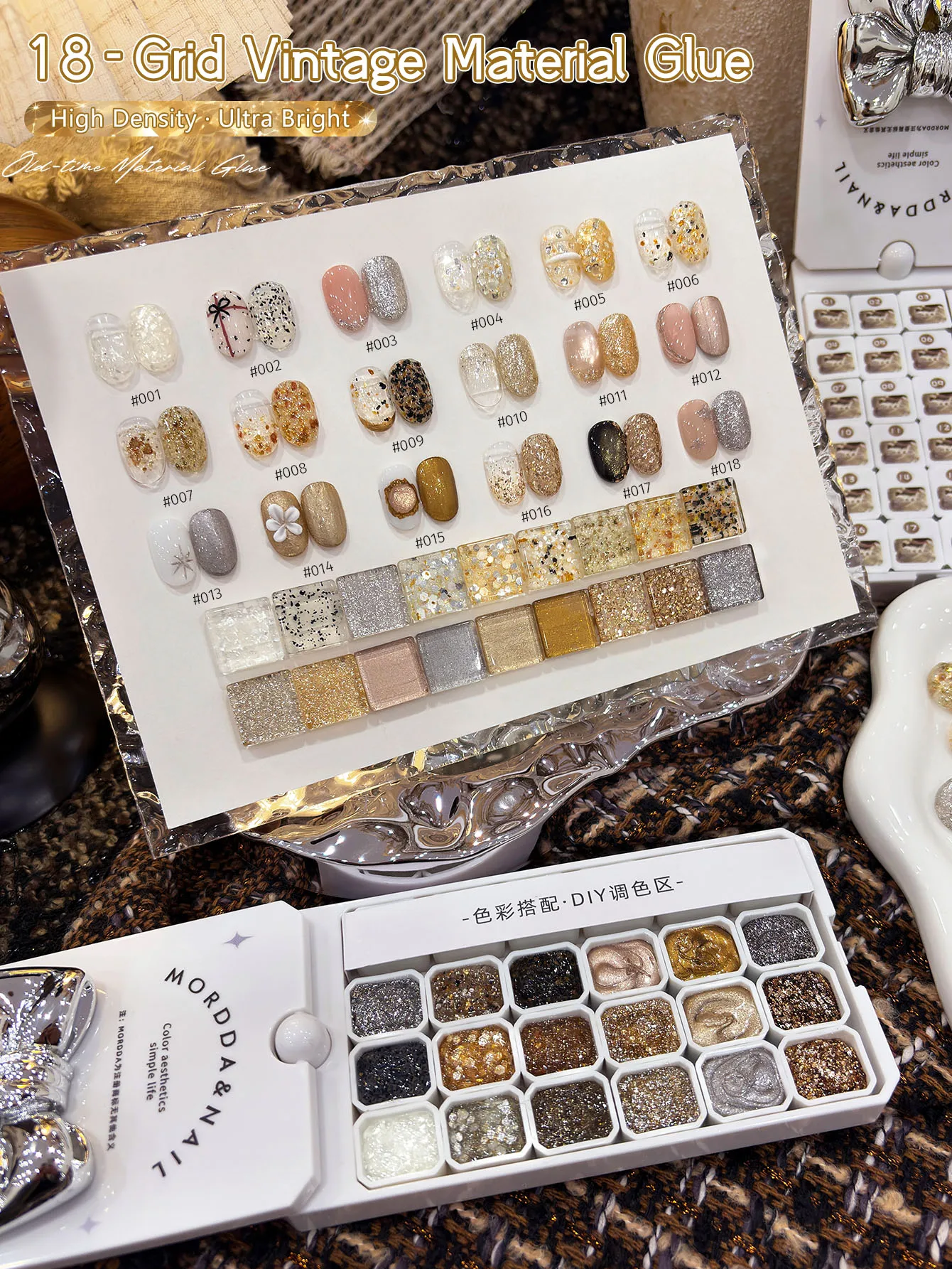 

Лак для ногтей MORDDA с блестками, 18 цветов, высокая насыщенность, популярный полутвердый, подходит для женщин, для салонов и домашнего маникюра