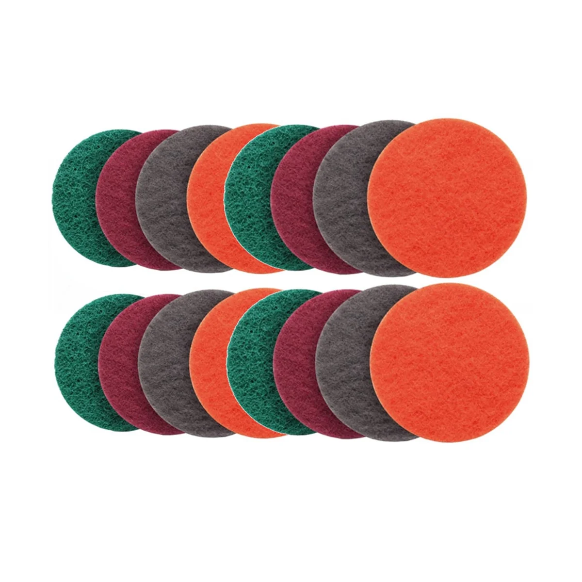 16Pcs Sanding Fleece Set Sanding Tools Polishing Pads 5inch for Wood, Stainless Steel, Furniture, Grit 180 400 800 1500