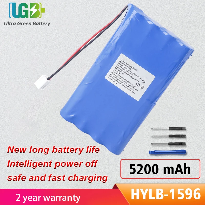 

UGB New HYLB-1596 Battery For Biocare HYLB1596 IE12 IE12A IE15 Electrocardiogram machine battery 5200mAh 14.8V