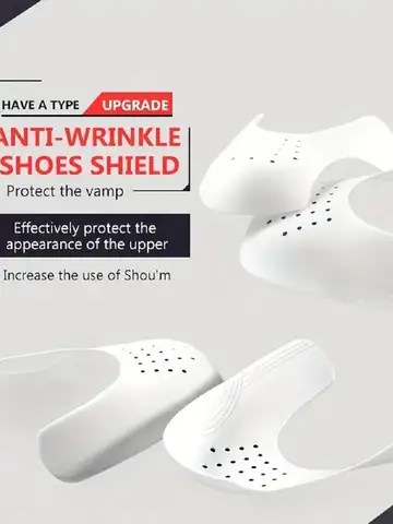 2 Pacs New Shoe Care Sneaker Anti Crease Toe Caps Protector Stretcher Expander Shaper Support Pad Shoes Accessories