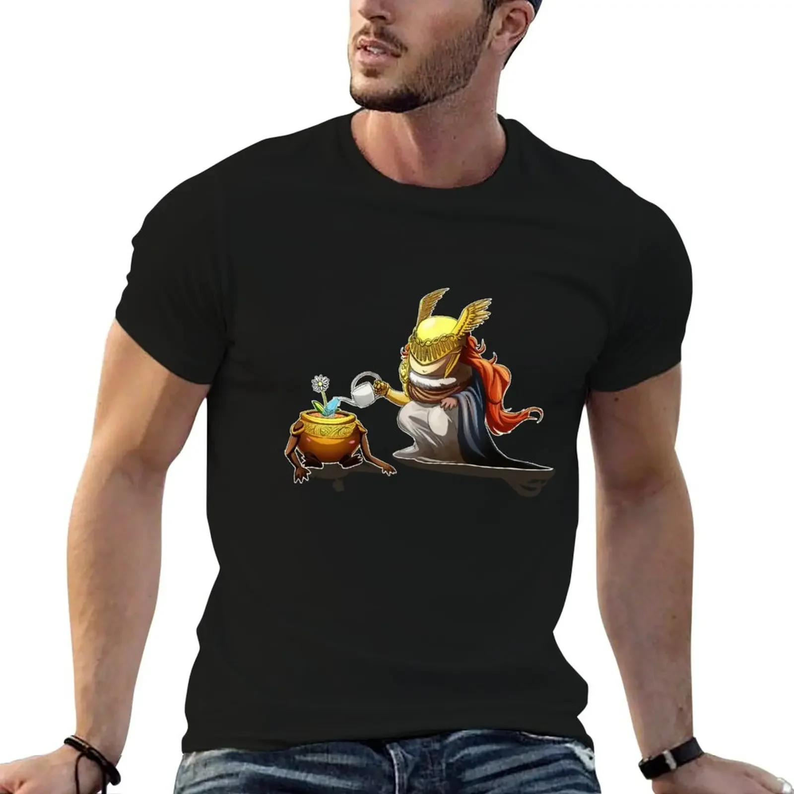 

Cute Malenia Watering Pot Boy T-Shirt baggy shirts essential t shirt designer t shirt men