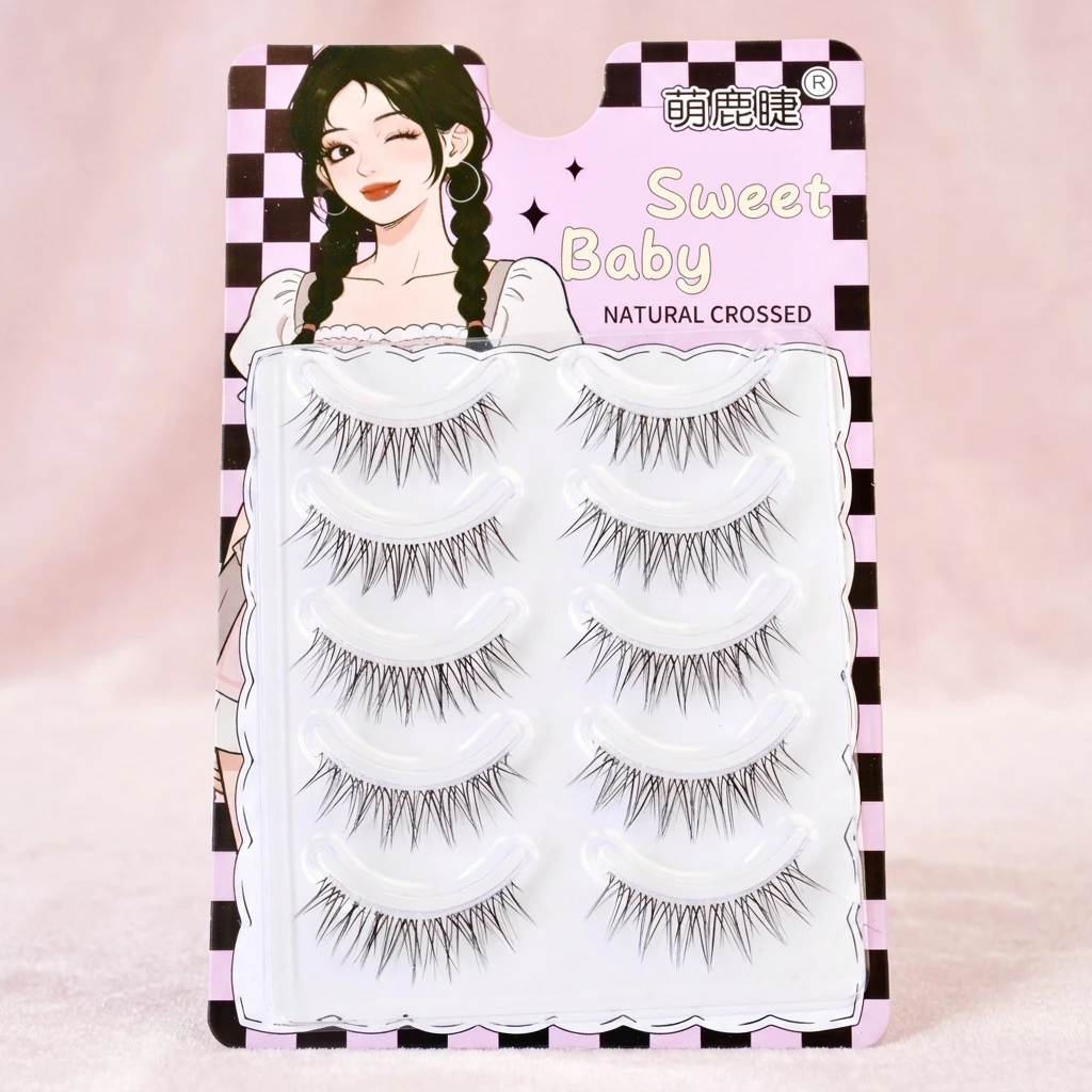 Eyelash Extension Korean Style - Przezroczyste rzęsy w pasku, sztuczne rzęsy