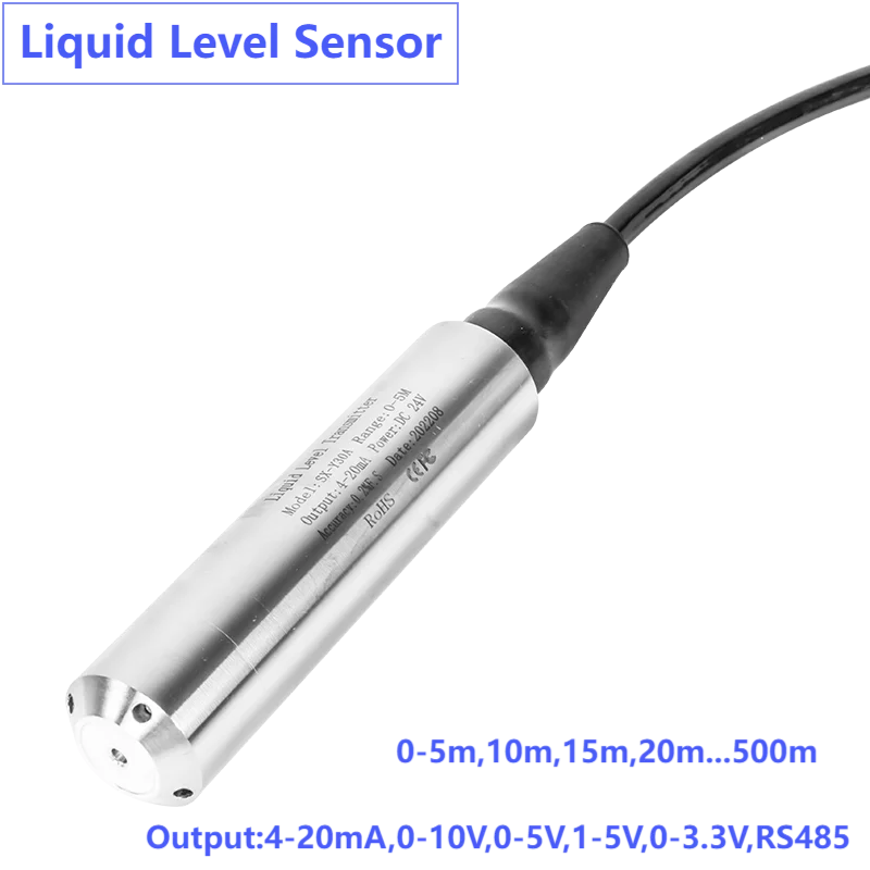 

Submersible 0-10V 4-20mA Output Hydrostatic Level Sensor Transmitter DC12-36V Water Tank Liquids Transducer Meter 5m 10m 0-5V