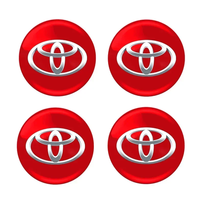 56 مللي متر عجلة السيارة غطاء محور مركزي غطاء حافة شعار عجلة تقليم ملصقات مصورة لتويوتا C-hr برادو يارس هايلكس بريوس أفينسيس كورولا