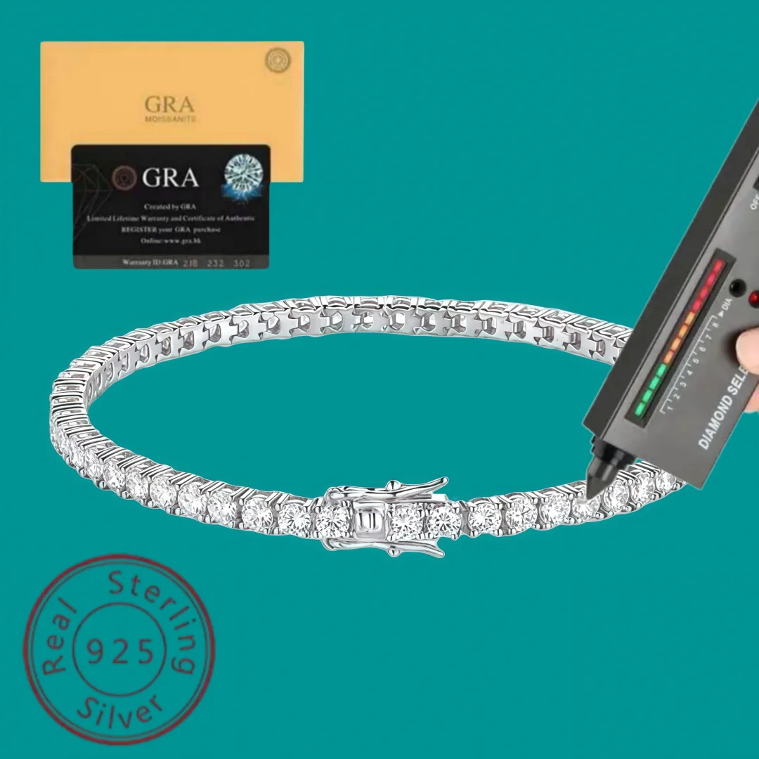#33 Trending Moissanite Tennis Bracelets Right Now