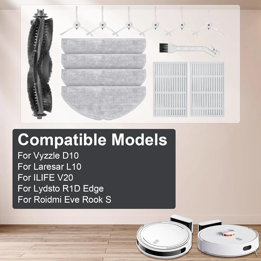 Y59A Replacement Accessory Kit For Vyzzle D10 Laresar L10 ILIFE V20 Lydsto R1D Edge Roidmi Eve Rook S Vacuum Parts