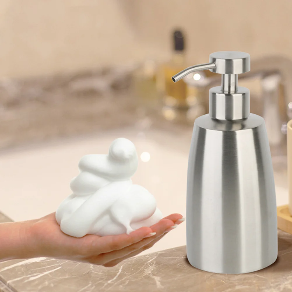 

Stainless Steel Sparkling Bottle Foaming Facial Cleanser Sub Travel Bottles Cleasing Milk Simple Practical