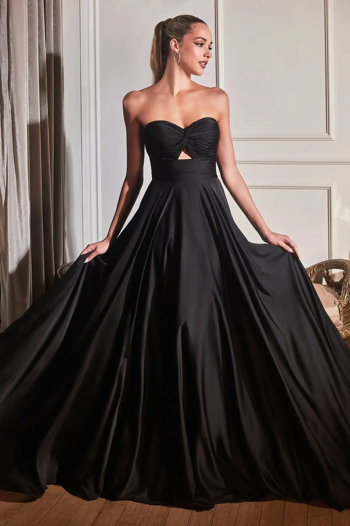 Queens love Brautjungfer Kleid Schatz Abend Ballkleid elegante Satin rücken freie Geburtstags kleid Spaghetti Growns angepasst