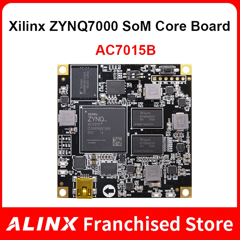 

Плата для разработки ALINX SoM AC7015B: XILINX Zynq-7000, SoC, XC7Z015, ZYNQ ARM 7015, FPGA 8G, eMMC на модуле