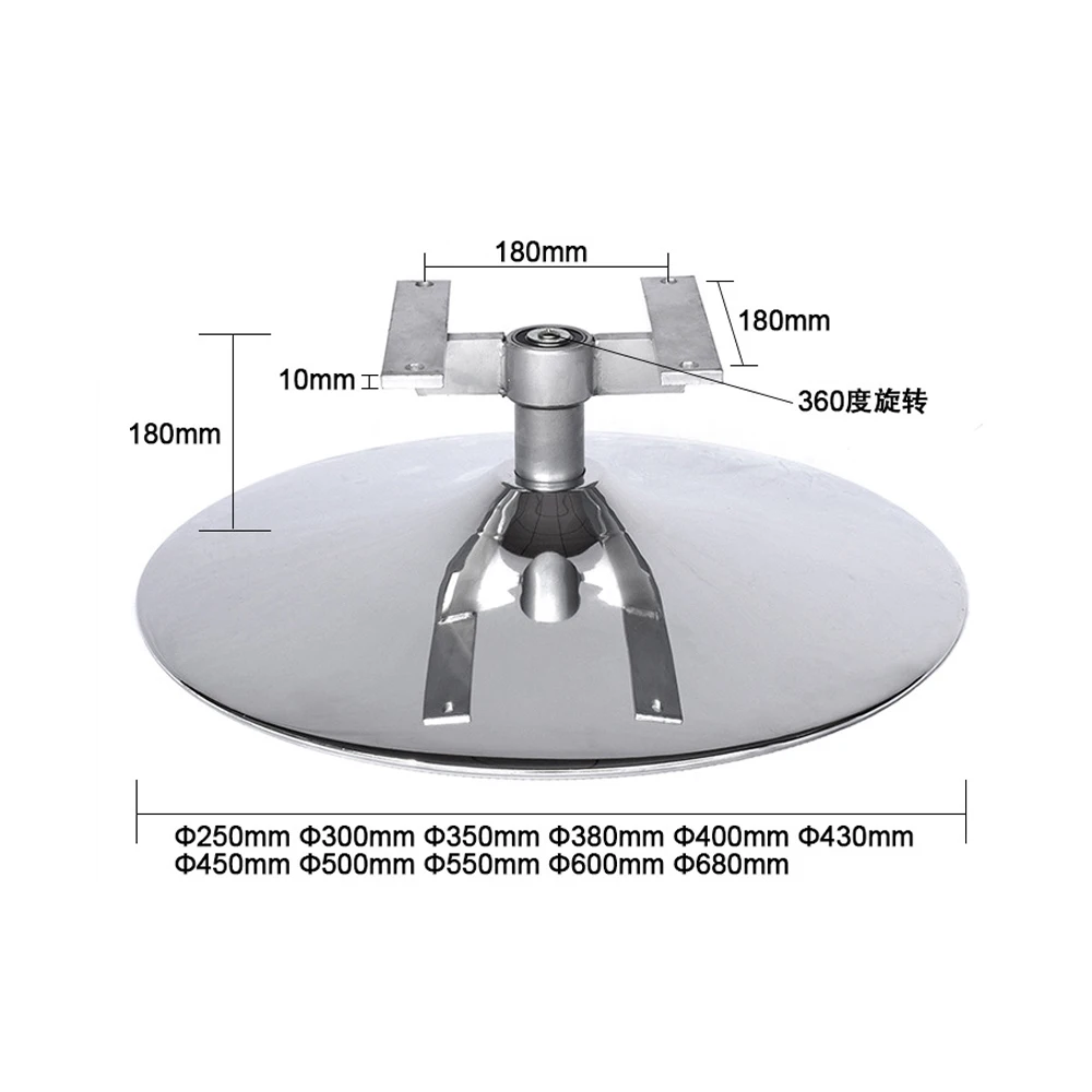 Imagem -02 - Ferro Chapeamento Giratória Fortalecer a Base da Cadeira para Cadeira de Lazer Atacado h em Forma de