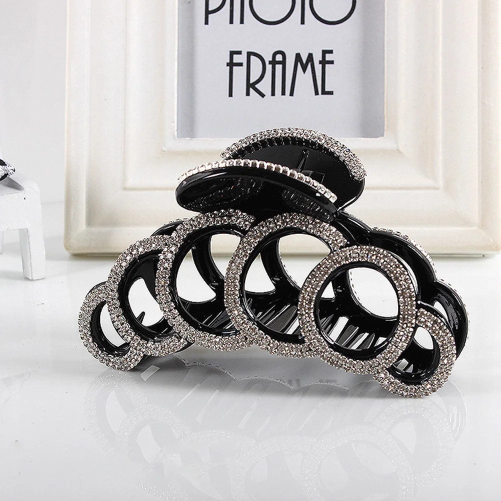 Fashion Hair Jewelry Hair Crab Clamp Large Rhinestones Jaw Clips Strong Hair Claw Clips  Hair Styling Accessories For Women Girl