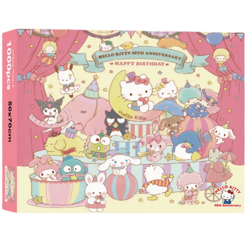 1000 Stück original Hallo Kitty Sanrio Kuromi Stich Holz puzzle Kind Puzzle entwickeln Intelligenz Mädchen Geschenk