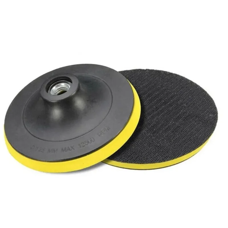 4/5/6/7 Inch Threaded Sandpaper Sucker-Backing Pad, Self-Adhesive Polishing Disc Grinding Wheel for Buffing Cleaning Metal Glass