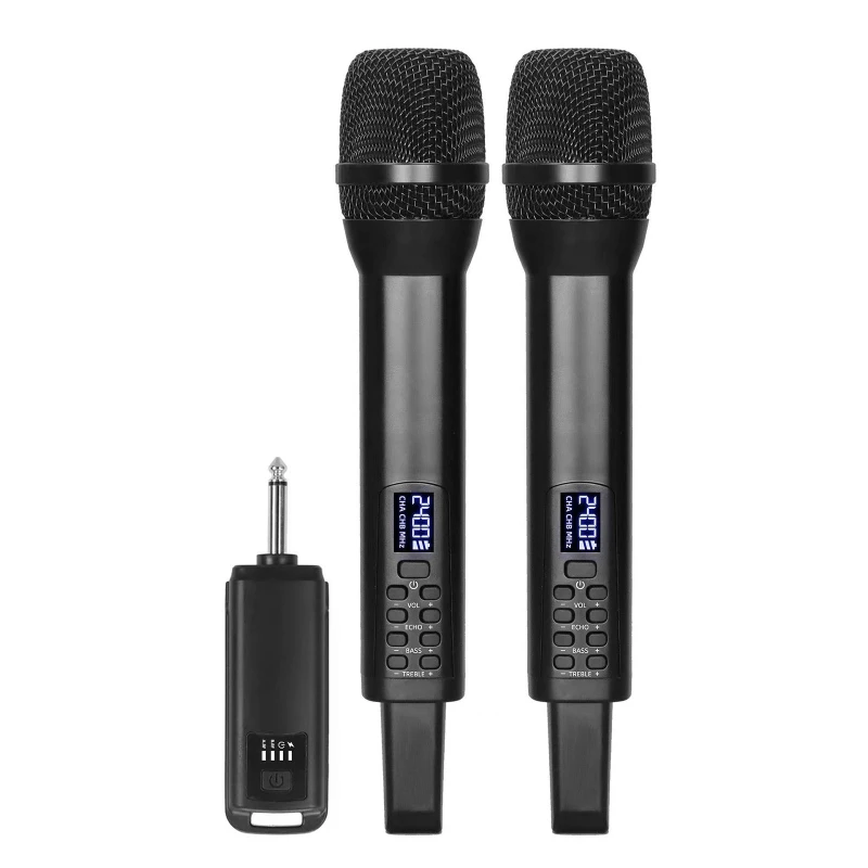 2.4G Wireless Handheld Dynamic Karaoke Microphone Bluetooth Receiver Performing Professional Home Reverb High and Low Bass Micr