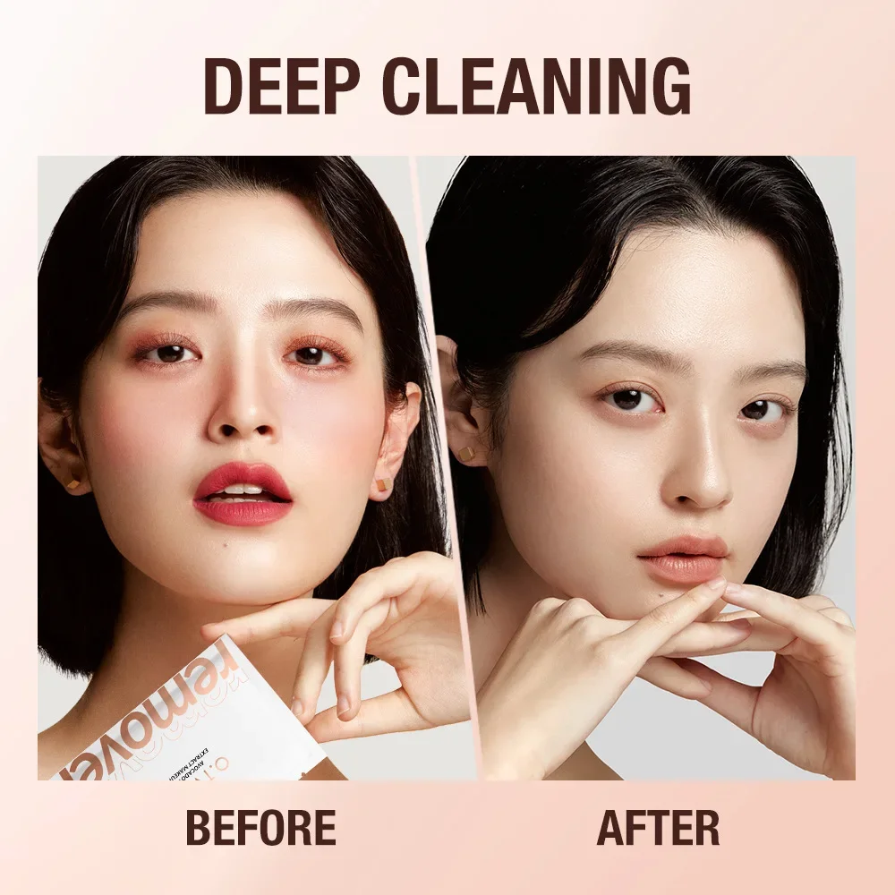 5/10 pezzi Struccante Pulizia profonda senza residui Salviette per trucco Estratti vegetali nutrienti Facile rimozione Occhi Labbra Trucco