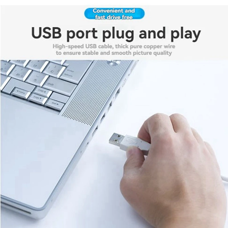 Y45A-1080P Webcam HD Fotocamera Webcam USB Focus Visione notturna Microfono per computer Videocamera Accessori per PC