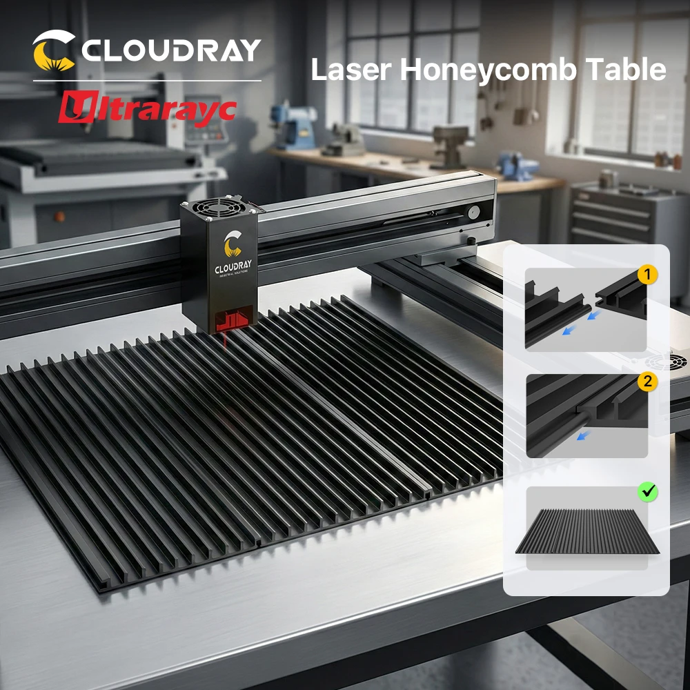 

Laser Honeycomb Table 4pcs 400x100mm Adjustable Laser Honeycomb Panel for CO2 Diode Laser Flexible Honeycomb CNC Work Plate