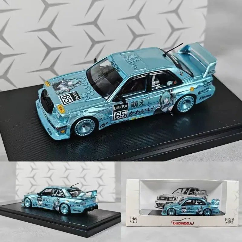 

In stock: 1:64 Mercedes-Benz 190 EVO II wide-body modified die-cast alloy car model, boys' toy, adult collectible ornament.