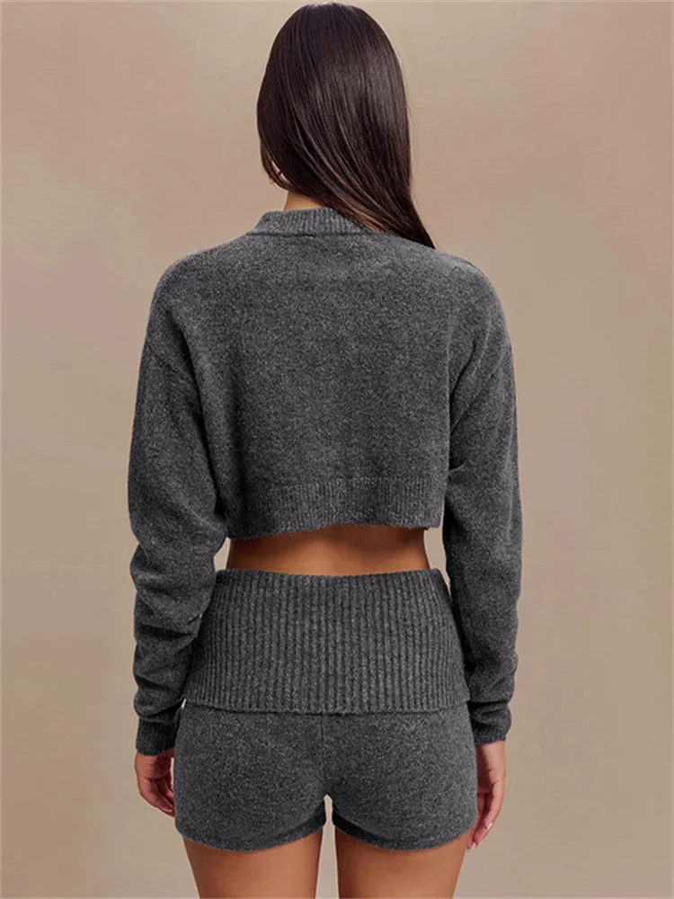 Tossy Strickjacke Pullover Weibliche Lange Hülse Gestellte Solide Top Streetwear Casual Patchwork Pendeln Top Frauen Strickwaren Strickjacke