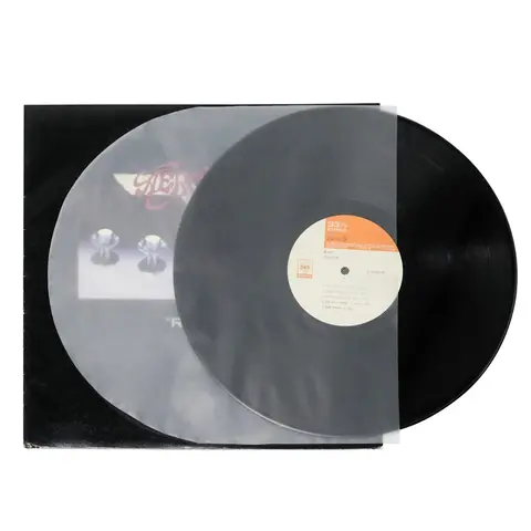 50PCS 투명 LP 슬리브 정전기 방지 3 Mil 플라스틱 비닐 레코드 내부 슬리브 직각/둥근 Recor 12'' LP용 보호 가방