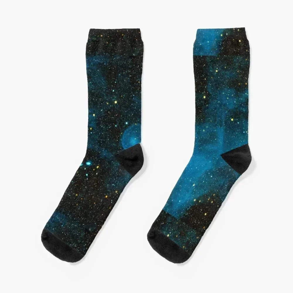 

Blue Star Galaxy Socks Novelties valentine gift ideas Socks Woman Men's