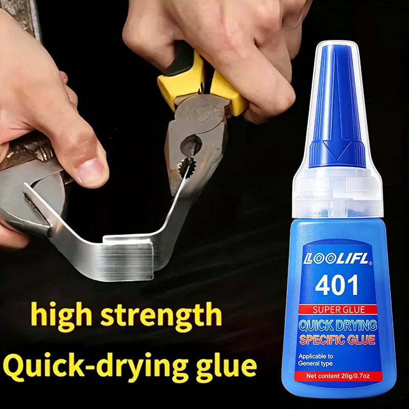 LOOLIFL-Multifunctional strong quick-drying adhesive, suitable for various materials such as footwear, ceramics, plastics, wood, and metal. Transparent and waterproof, it is used as welding glue, craft glue, rhinestone glue, woodworking glue, shoe glue, metal glue, leather glue, PVC glue, ceramic glue, and is ideal for art sewing supplies and handmade tools. Equipped with a dropper for precise dispensing