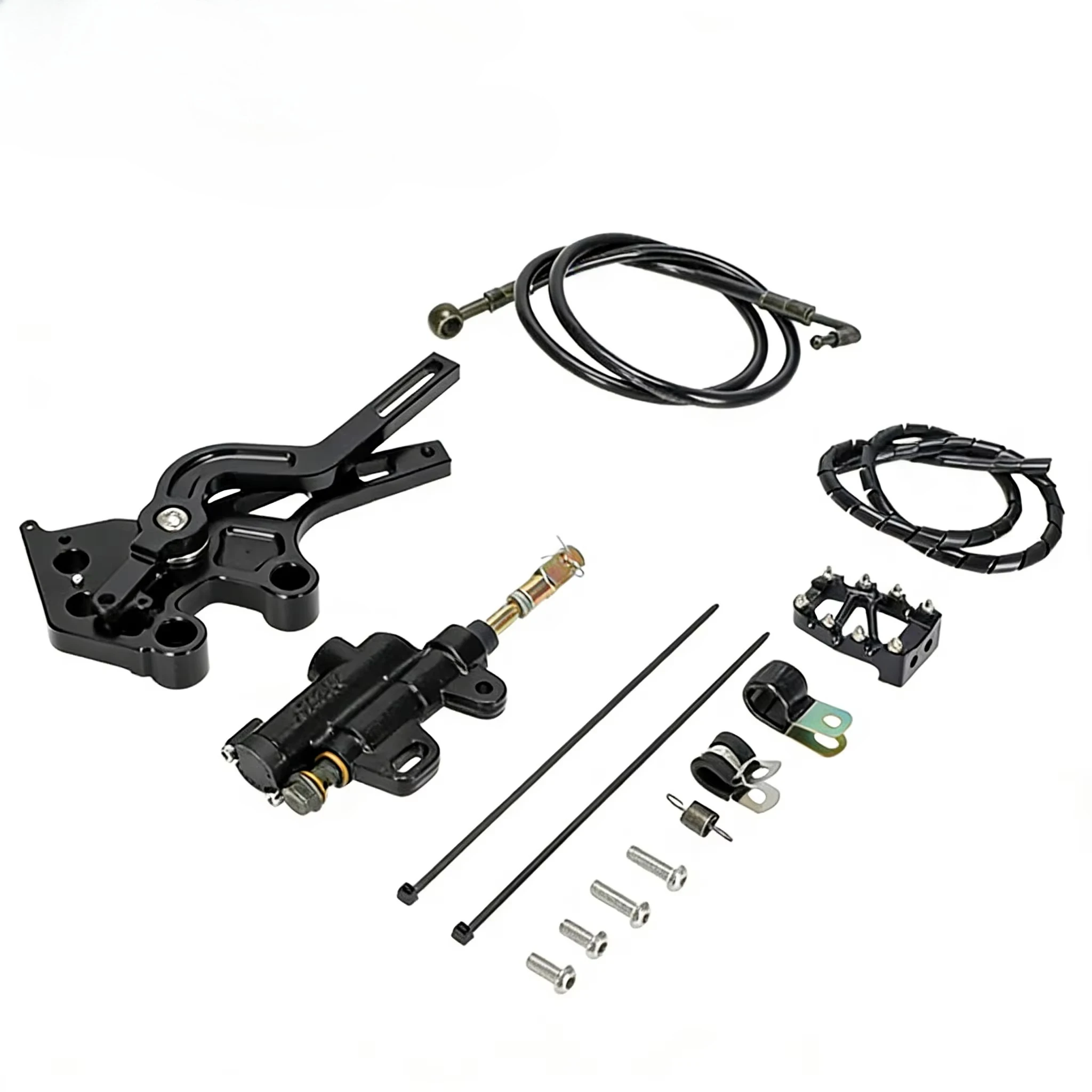 7075 Aluminum CNC Rear Foot Brake Assembly Kit For Talaria Sting MX3 MX4 Electric Dirt Bike Halloween Off Road Riding Parts
