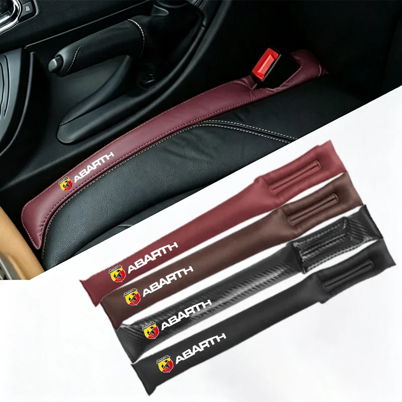 Side gap strip of automobile seat For abarth 695 595 500 500c 500s competizione 124 Spider PUNTO stickers car Accessories