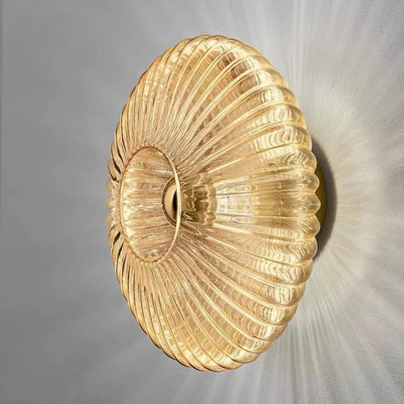 

Modern Glass Wall Lamps Sconce Nordic Dinning Room LED Lighting Fixture Bedroom Mirror Light Corridor Luminaria Home Decoration