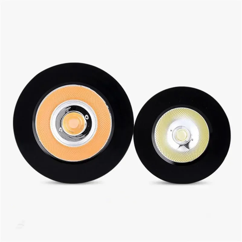 10pieces COB LED puck light 7W 10W 12W ultra thin round LED under cabinet light kitchen lamp Surface mounted LED Downlight