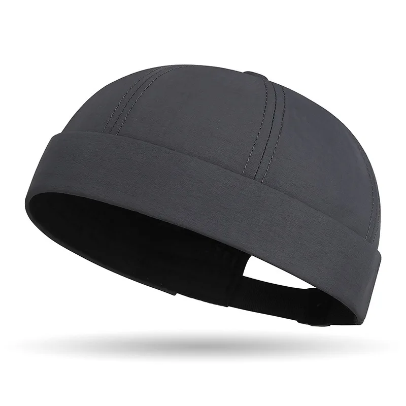 Quick Dry Adjustable Skull Cap Japanese Style Thin Brimless Hat Summer Melon Cap Multi Color