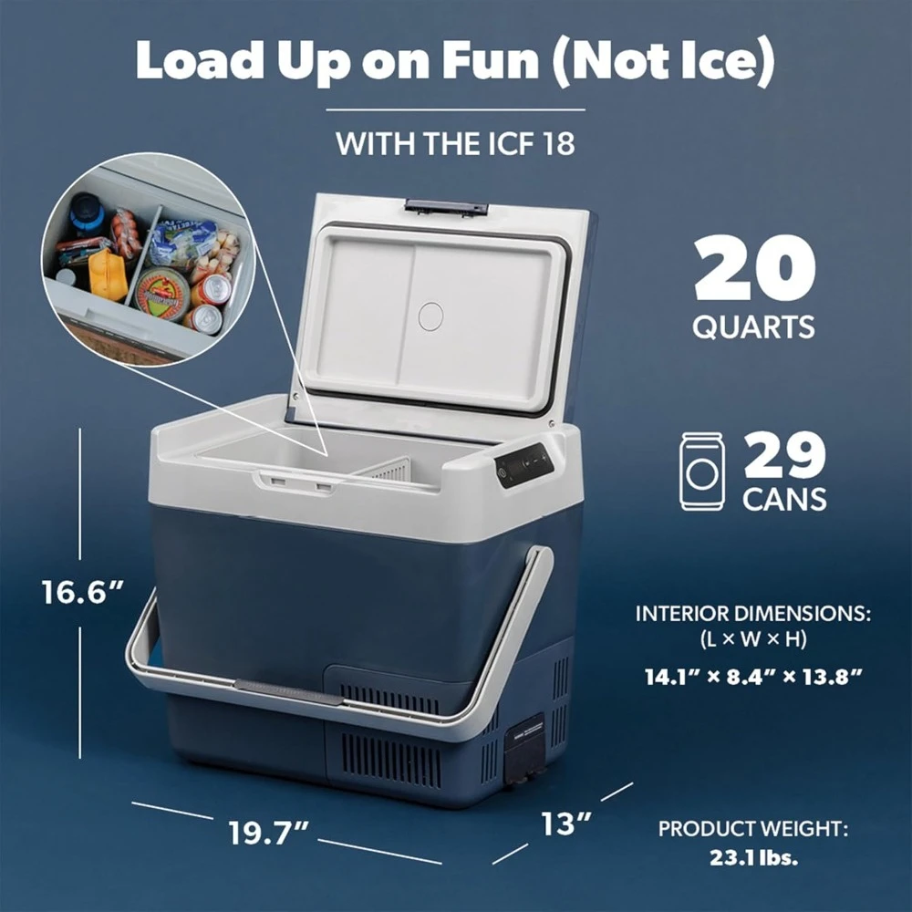 Sport e attività all'aria aperta Dispositivo di raffreddamento del compressore elettrico ICF Ricreazione all'aperto