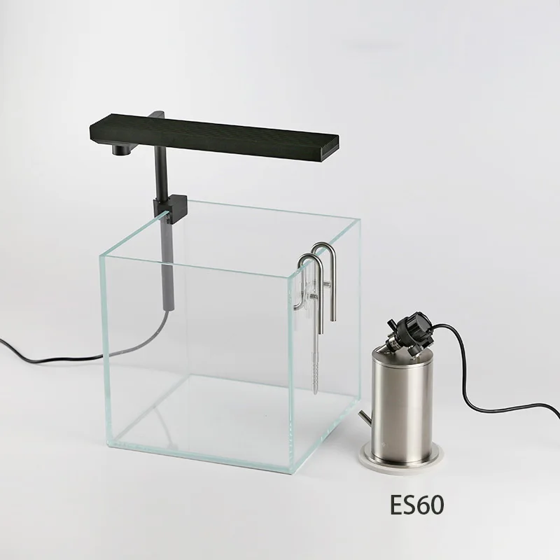 304 Stainless Steel Filter Barrel with Water Pump for Plant Aquarium Fish Tank
