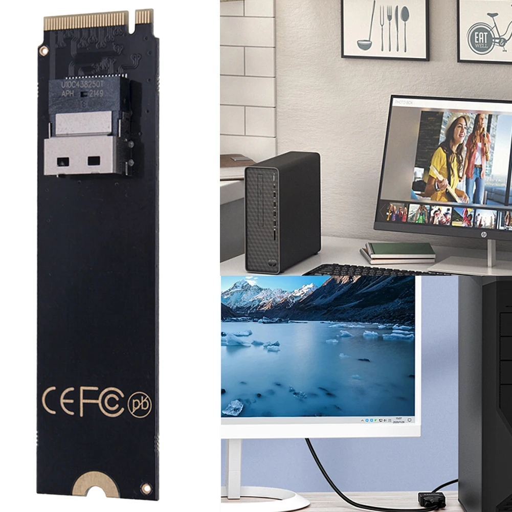 

Адаптер M.2 NVMe к Slimline SAS SFF-8654 NGFF M-Key NVME к адаптеру карты Slimline SAS SFF-8654 Преобразователь карты для материнской платы