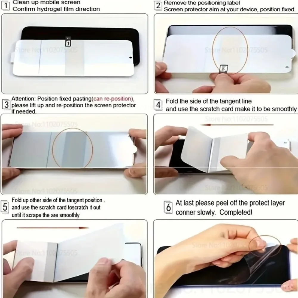 4 قطعة غطاء كامل HD هيدروجيل فيلم لسامسونج غالاكسي A07 5G A06 A02 A01 A15 A16 A17 A12 A11 A22 A25 26 A20 لينة واقيات الشاشة #6