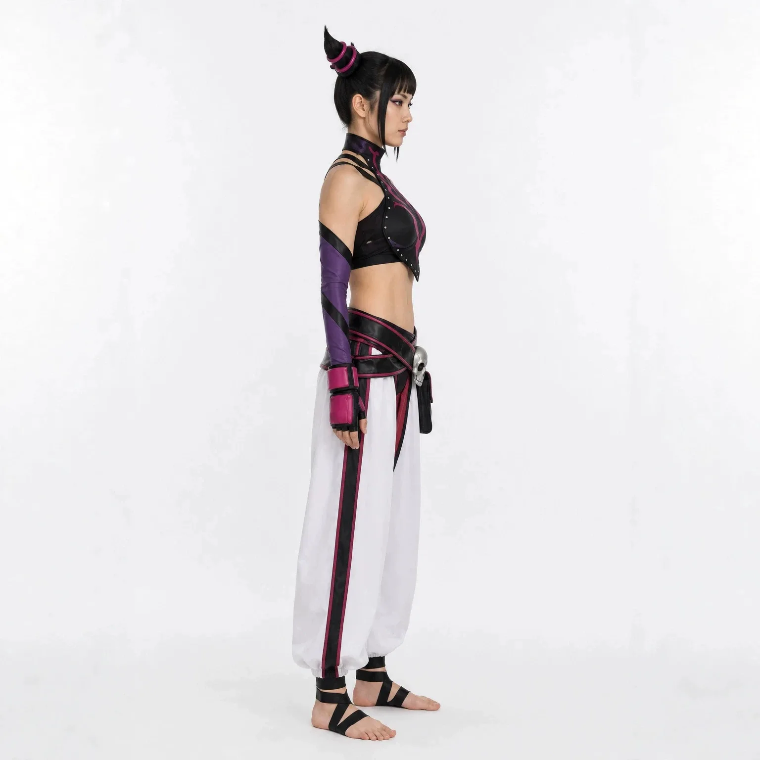 Street Fighter‌ Juri Han Cosplay Costumes Game Character Halloween Party Costume Performance Clothes for Adults view 2