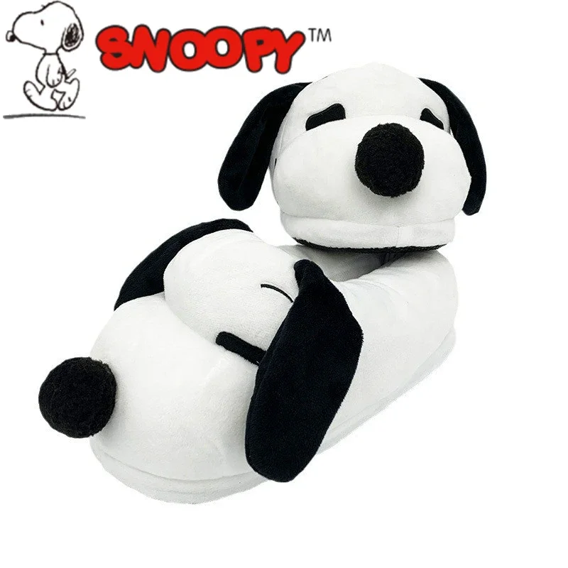 

Kawaii Snoopy Plush Slippers Warm Student Dormitories Indoor Slippers Cute Plush Slippers Anime Cartoon Floor Shoes for Girl Toy