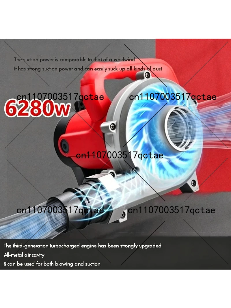 6280W Industrial Dust Collector High-Power Vacuum Cleaner For Slotting Machine Woodworking Wall Planer Blowing And Suction