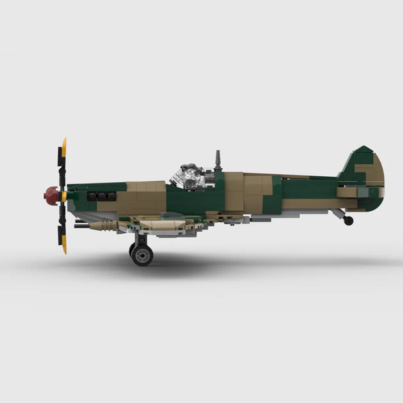 WW2 Military Weapons US Aviation Fighter P-40 Warhawk Aircraft Air Fores MOC Building Blocks Educational Bricks Airplane Gifts