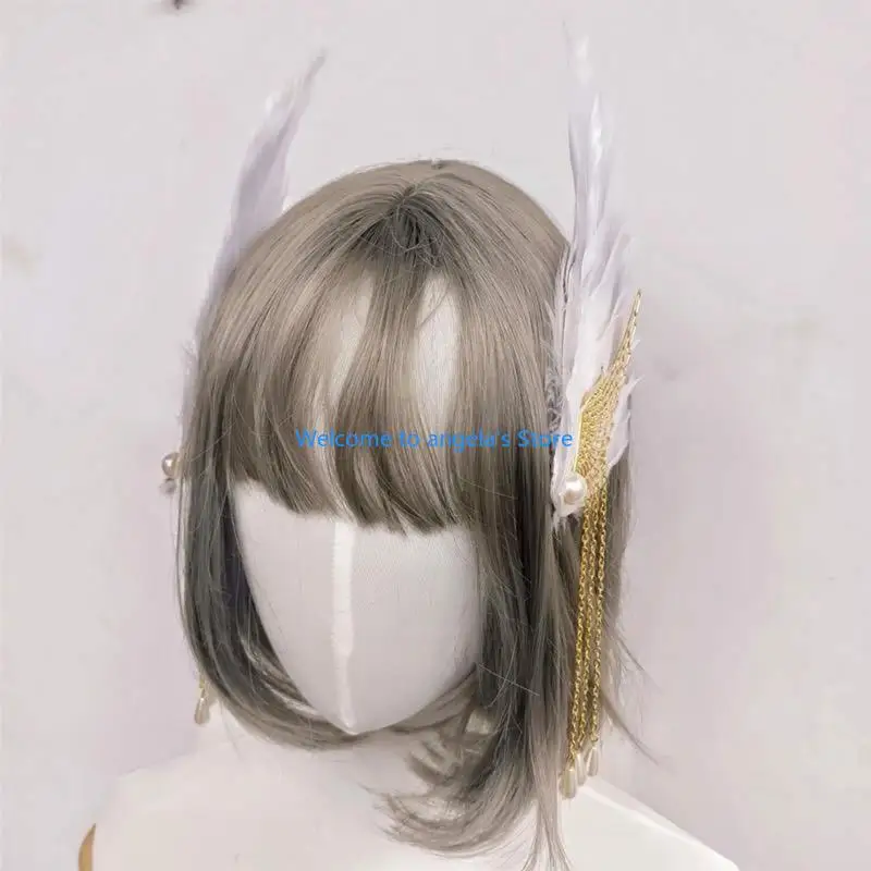 X4YC Wing Hair Clip Boho-Tassel Hair Clip Teens Girl Photo Props Side Clip