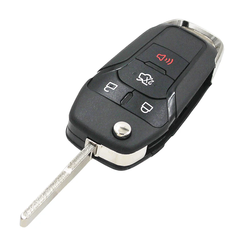 3 + 1/4 pulsanti Flip Remote Key Keyless Entry Fob 315MHz con 49 Chip Hitag Pro per Ford Fusion 2013-2015 ID FCC: N5F-A08TAA HU101