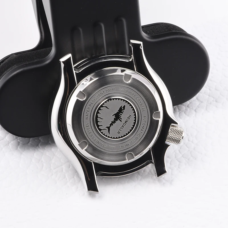 HEIMDALLR watch case super luminous Stainless Steel diving case fit Seiko mod for NH35A NH36A Automatic Movement Sapphire