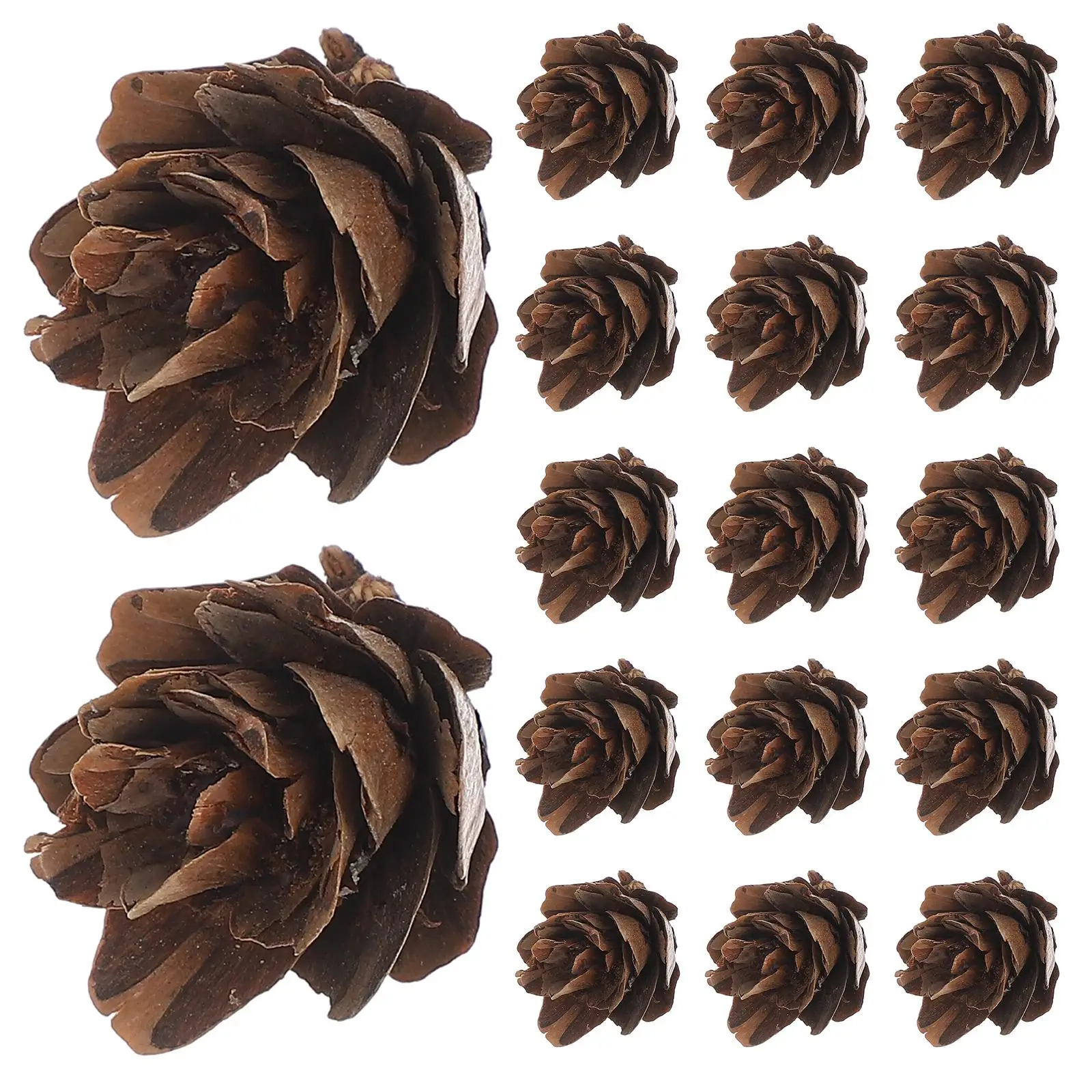 

100 Pcs Cone Decorations Artificial Christmas Tree Garland Pine Cone Decoration Ornaments Fall Photo Props Pine Flower