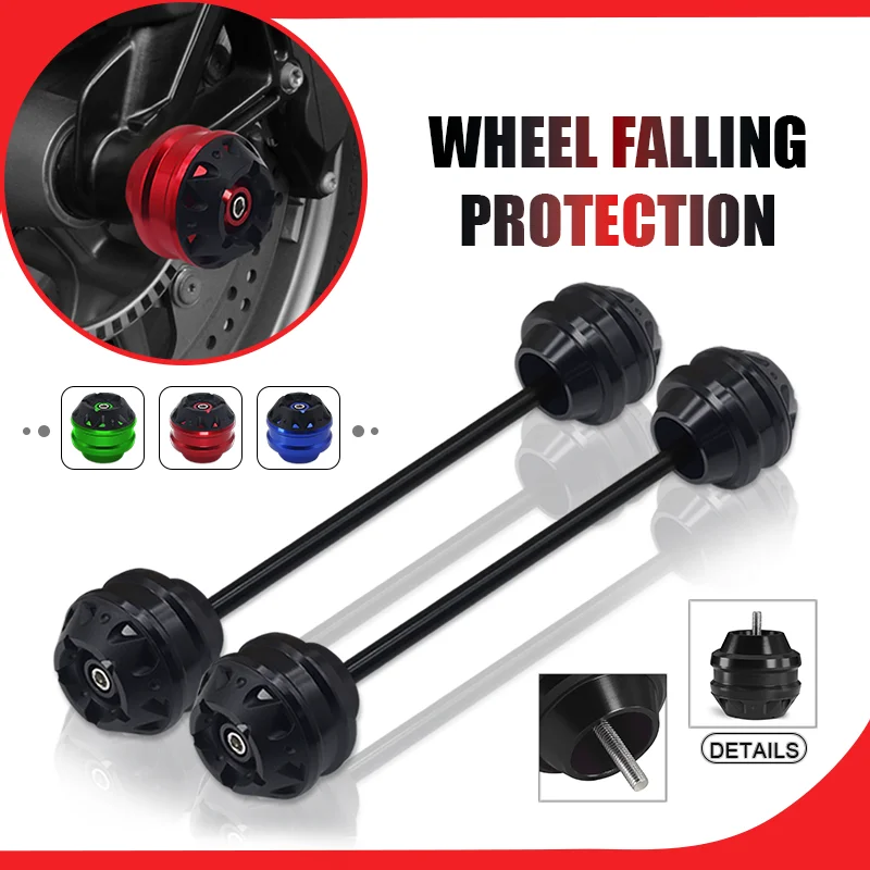 

For MT-09 MT09 FZ09 FJ09 XSR900 17-2024 Motorcycle Front Rear Wheel Fork Axle Sliders Cap Crash Protector Pad Accessories mt-09