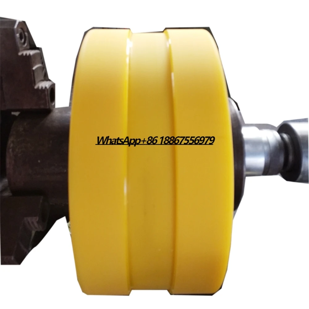 Venta directa Rueda de fricción de diseño simple Ruedas de poliuretano estables Rueda de goma mecánica para fábricas