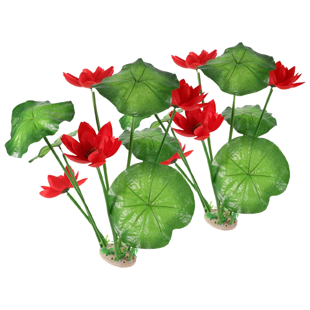 

Aquarium Plants Artificial Decor Landscape Ornament Plastic Realistic Fake Water Grass Decorations Fish Tank