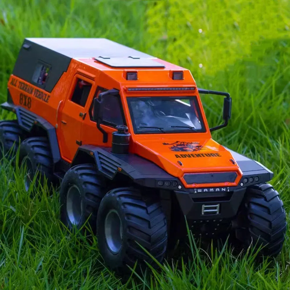 Liga russa Avtoros xamã modelo de carro de brinquedo com música leve, veículo off-road, presentes de Natal para crianças, brinquedo 8x8 ATV, 1:24