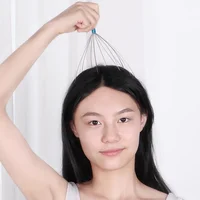 Relaxant Massage du cerveau masseur de tête de poulpe grattage du cuir chevelu soulagement de la Relaxation masseur corporel grattoir soulage la Tension griffe 5